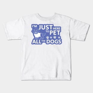 Pet All The Dogs Kids T-Shirt